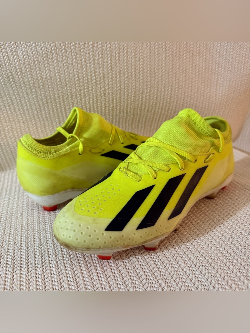 Adidas X Crazyfast League FG Soccer Cleats Solar Yellow IG0605 Men’s 6.5